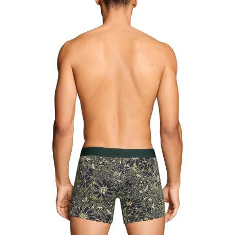 Lot de 2 boxers en coton verts pourvus de ceintures élastiquées - Image 4