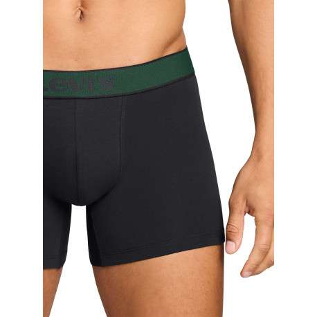 Lot de 2 boxers en coton verts pourvus de ceintures élastiquées - Image 5