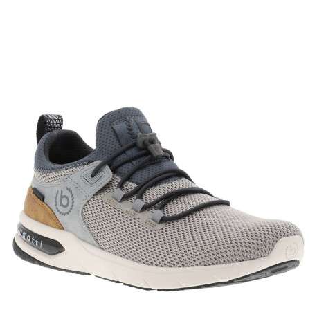 Sneakers grises avec une languette d'aisance et des lacets élastiques - Image 3