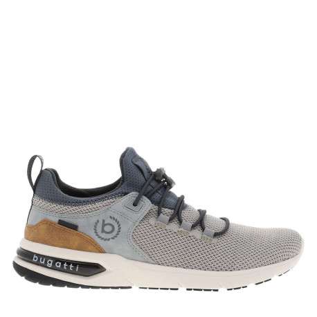 Sneakers grises avec une languette d'aisance et des lacets élastiques - Image 2