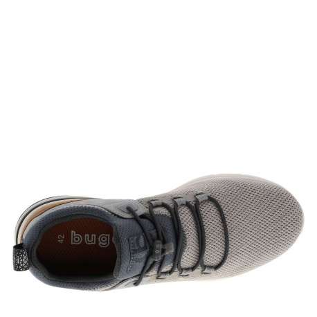 Sneakers grises avec une languette d'aisance et des lacets élastiques - Image 4