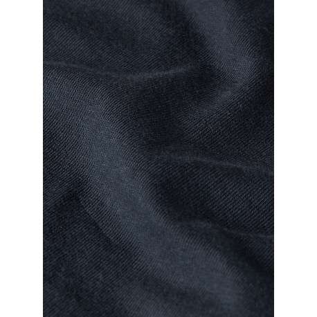 T-shirt en coton biologique bleu marine imprimé avec une coupe droite - Image 2