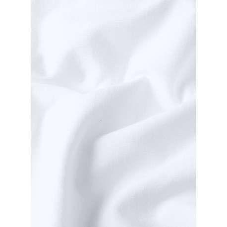 T-shirt en coton biologique blanc imprimé avec une coupe droite - Image 2