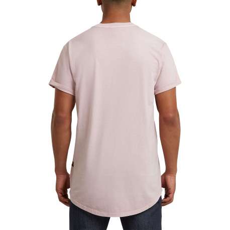 T-shirt en coton biologique rose uni avec un logo sur le coeur - Image 4