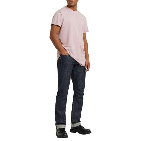 T-shirt en coton biologique rose uni avec un logo sur le coeur - Image 6