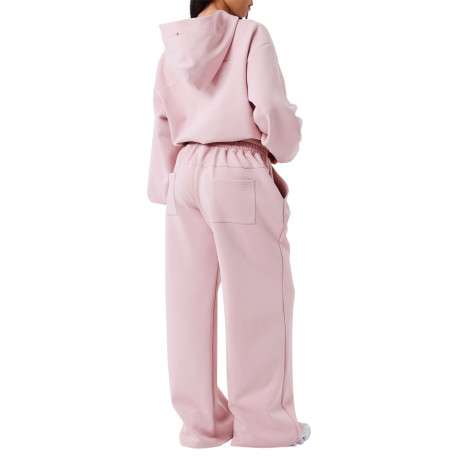 Pantalon Jogging rose uni avec une coupe droite et un logo imprimé - Image 2