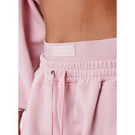 Pantalon Jogging rose uni avec une coupe droite et un logo imprimé - Image 5
