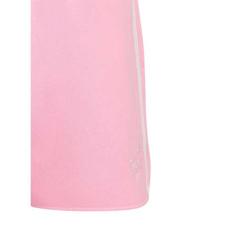 Short en coton mélangé rose à coupe droite pourvu d'une taille élastiquée - Image 3