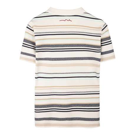 Polo en coton multicolore orné d'un motif à rayures horizontales - Image 2