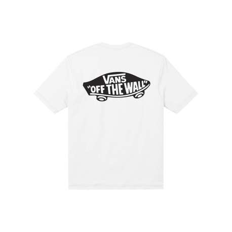 T-shirt en coton blanc imprimé avec une coupe droite et un col rond - Image 2