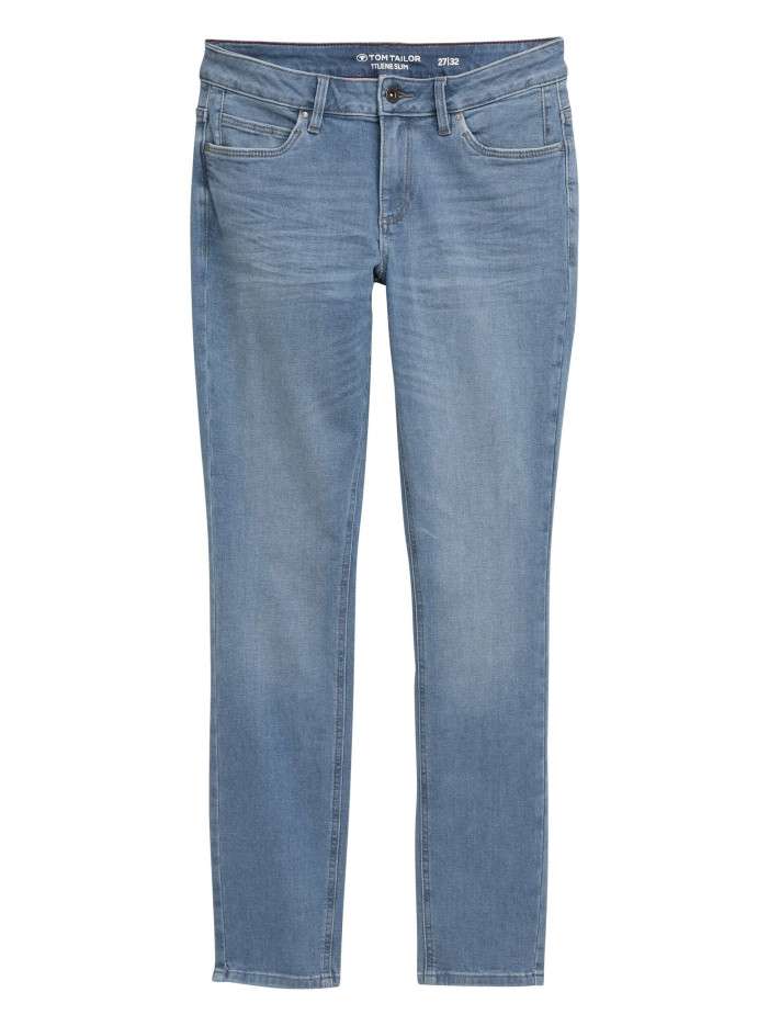 Jean en coton indigo uni...