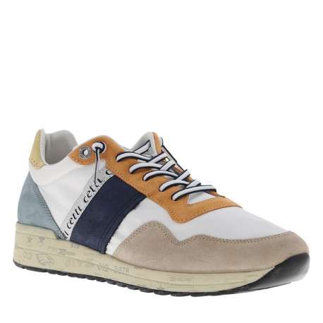Baskets running en cuir multicolores avec des motifs sur la semelle - Image 3