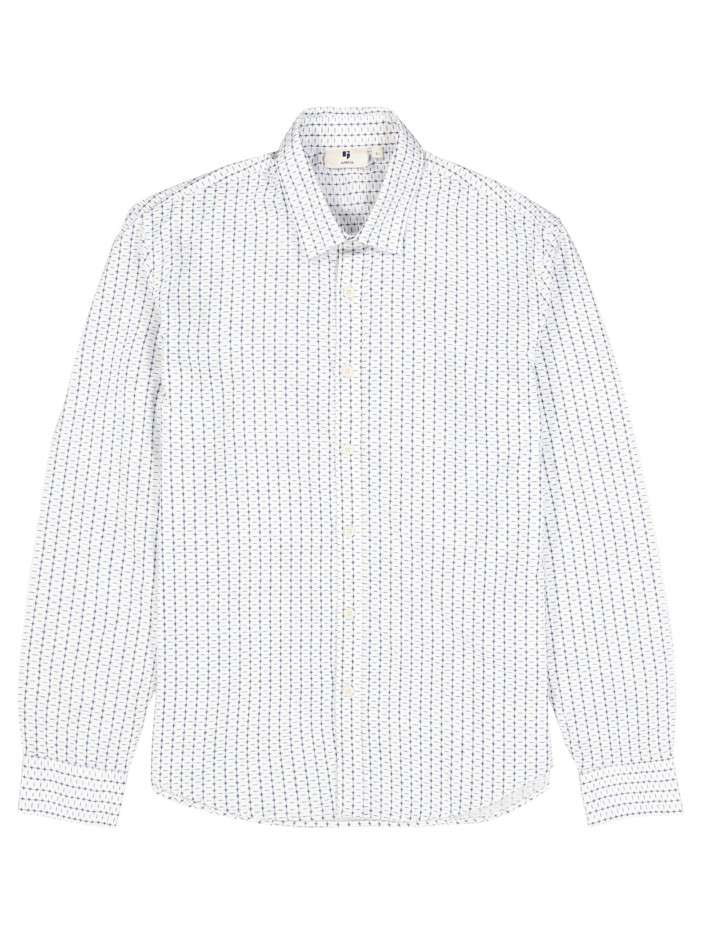 Chemise en coton blanche à...