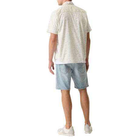 Chemise en coton écrue à imprimé floral avec une coupe droite - Image 4