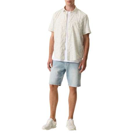 Chemise en coton écrue à imprimé floral avec une coupe droite - Image 5