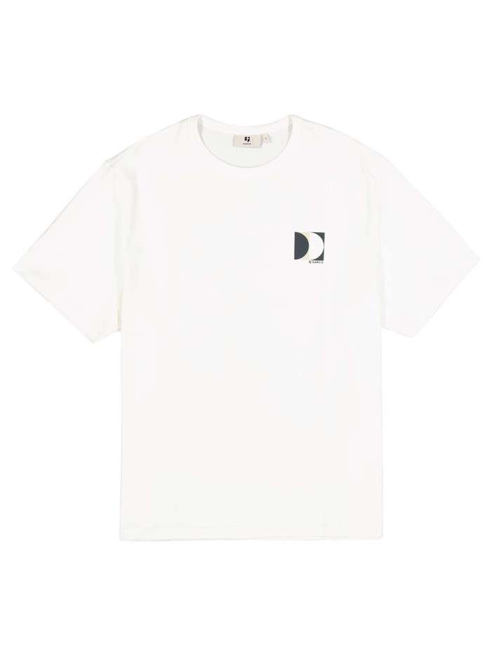 T-shirt en coton blanc uni...