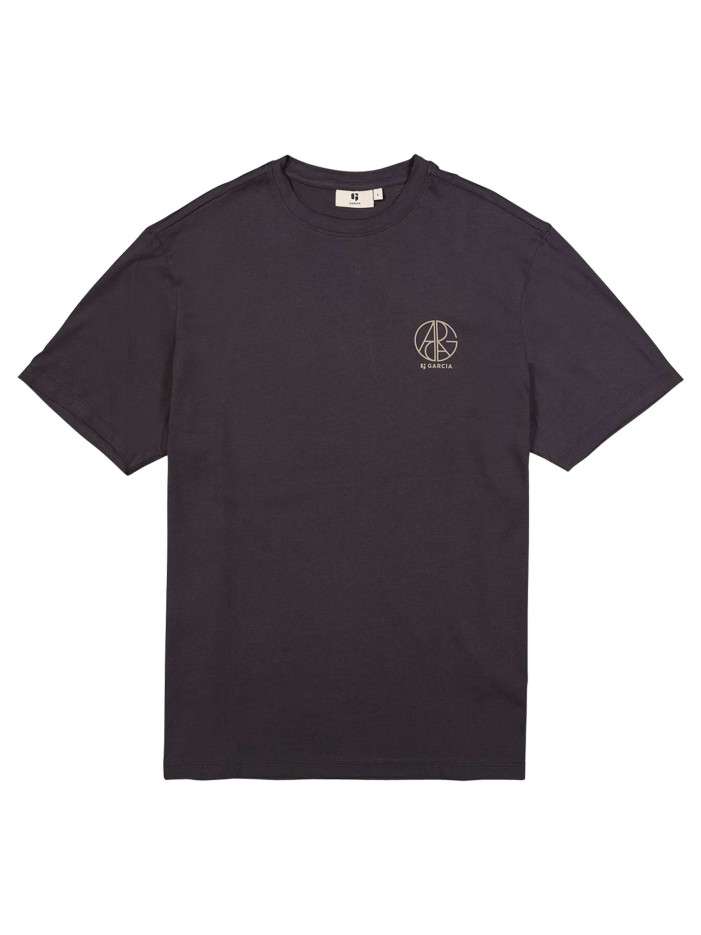 T-shirt en coton marine uni...