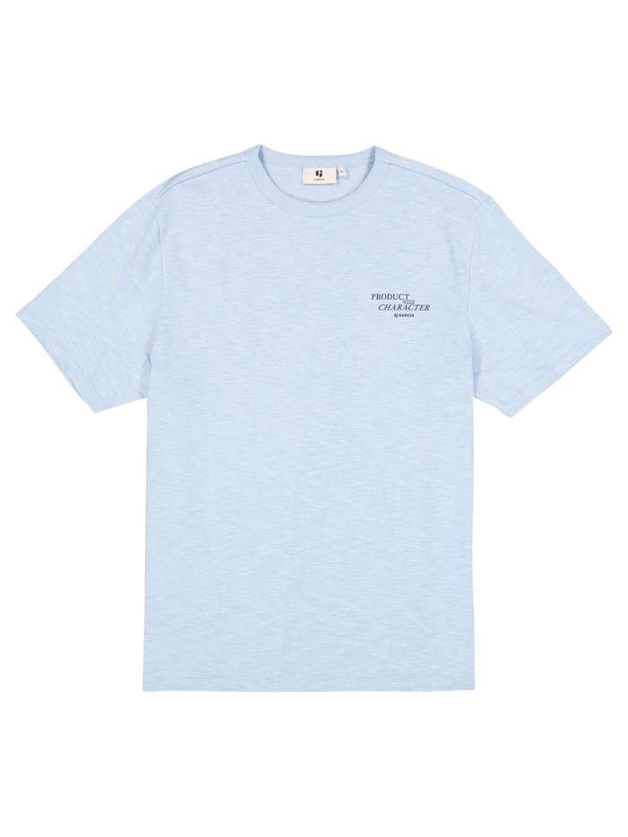 T-shirt en coton bleu ciel...