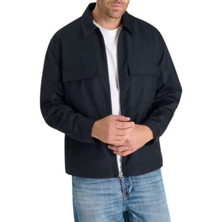 Blouson marine à coupe ajustée pourvu d'une fermeture zippée - Image 2