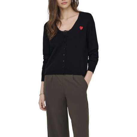 Gilet noir uni avec une coupe droite et des manches longues - Image 3