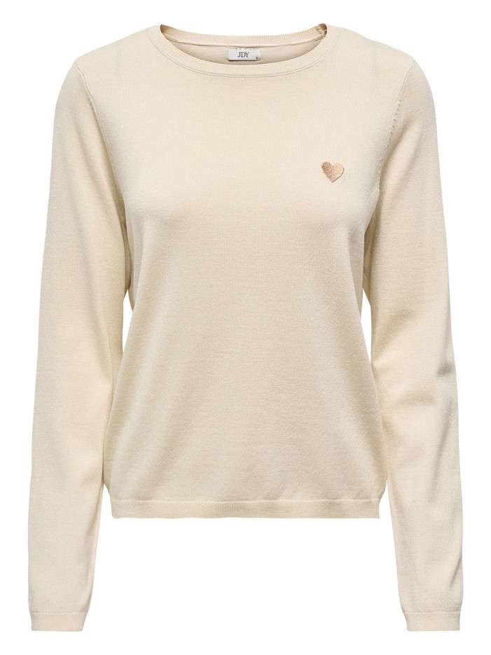 Pull écru uni avec une...