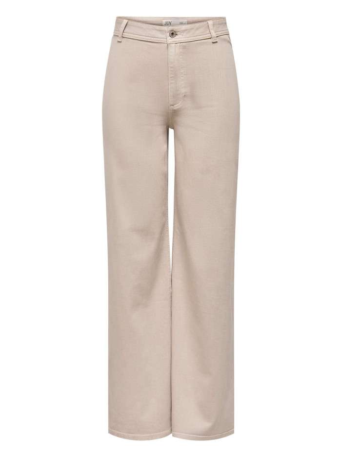 Pantalon beige uni avec une...