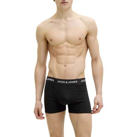 Boxer classique en coton biologique noir à motifs avec une taille élastiquée - Image 4