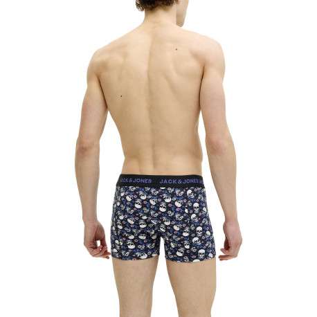 Boxer classique en coton biologique noir à motifs avec une taille élastiquée - Image 6