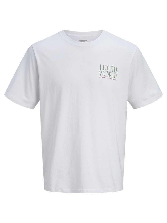 T-shirt en coton blanc...