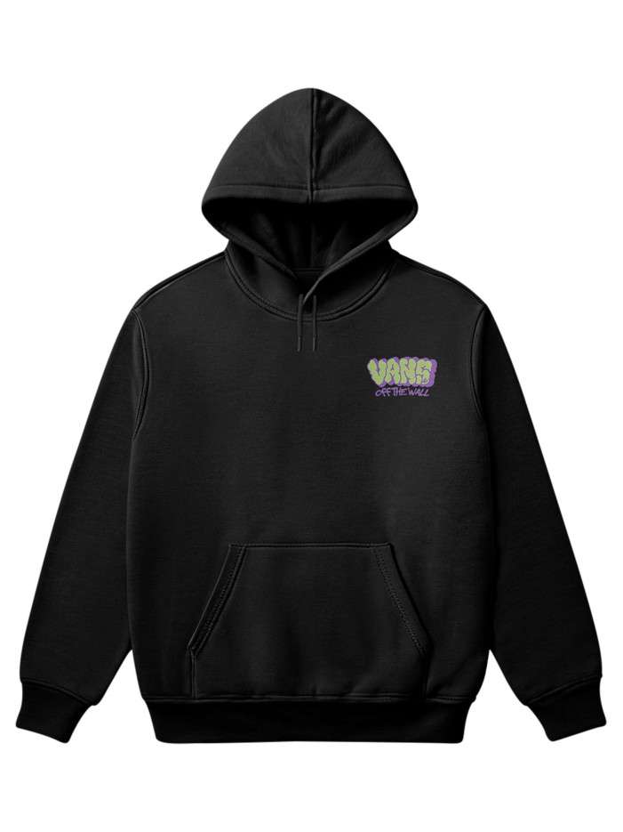 Sweat en coton noir uni...