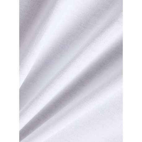 T-shirt en coton blanc à imprimé avec une coupe droite et un col rond - Image 5