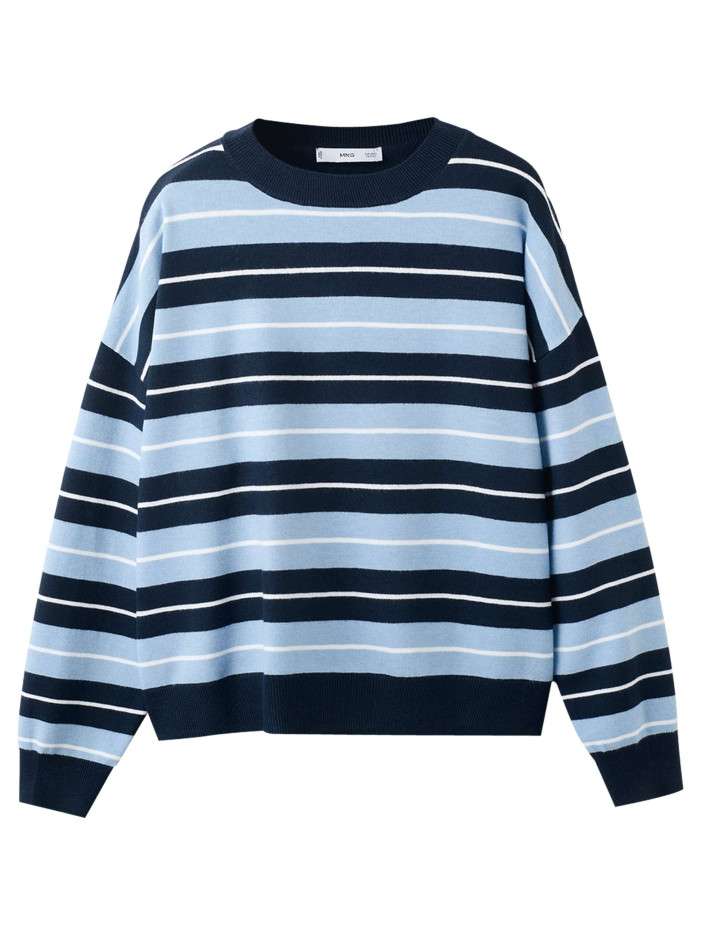 Pull bleu à rayures...