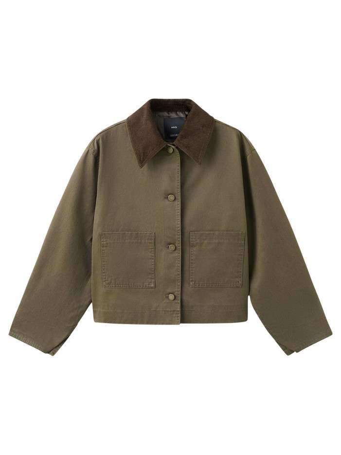 Blouson kaki uni avec une...
