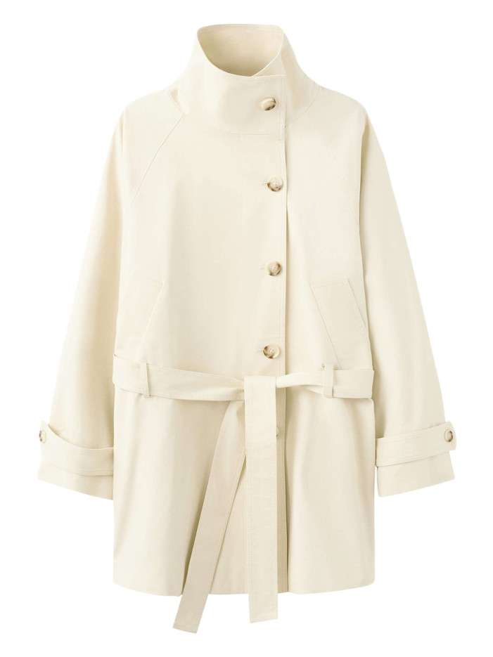 Trench coat long en coton...