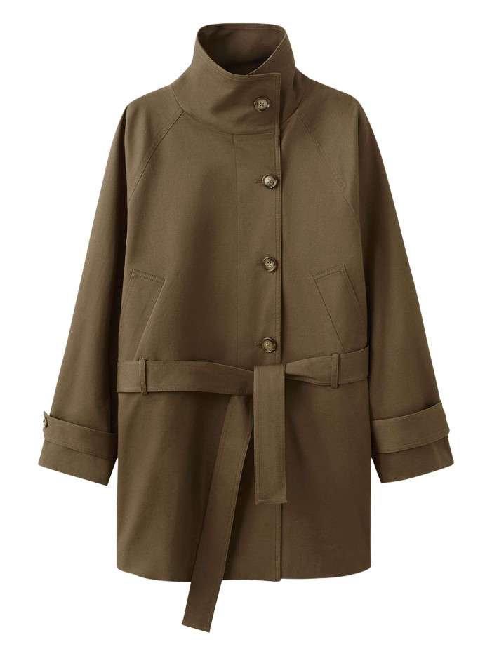 Trench coat long en coton...