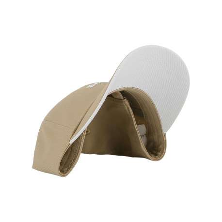 Casquette en coton beige pourvue du nom de la marque à l'avant - Image 4