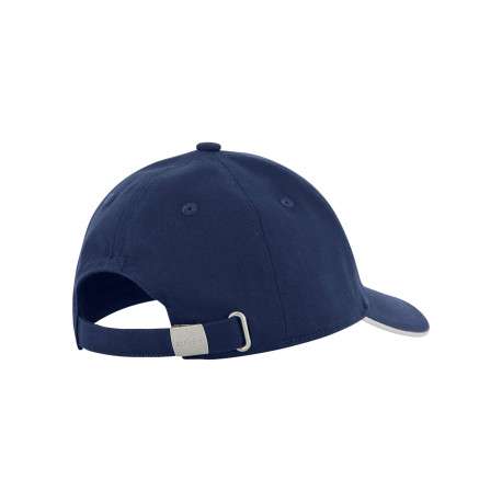 Casquette en coton marine pourvue du nom de la marque à l'avant - Image 2