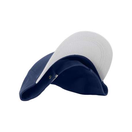 Casquette en coton marine pourvue du nom de la marque à l'avant - Image 4