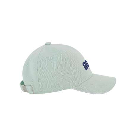 Casquette vert d'eau en maille mesh pourvu du nom de la marque - Image 4
