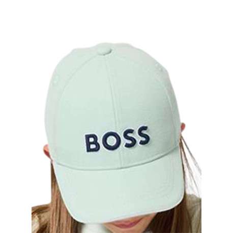 Casquette vert d'eau en maille mesh pourvu du nom de la marque - Image 5