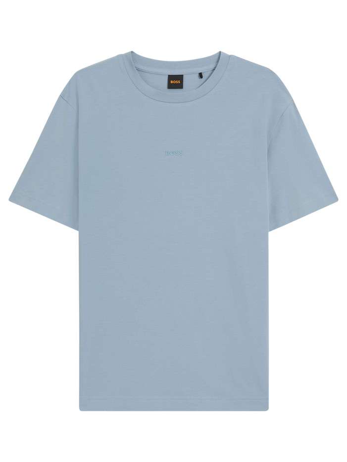 T-shirt en coton bleu à...