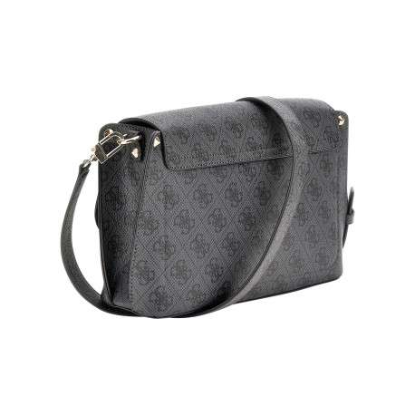 Sac à bandoulière anthracite pourvu d'une bandoulière plate amovible et réglable - Image 2