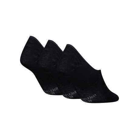 Lot de trois paires de chaussettes noires unies tailles basses - Image 2