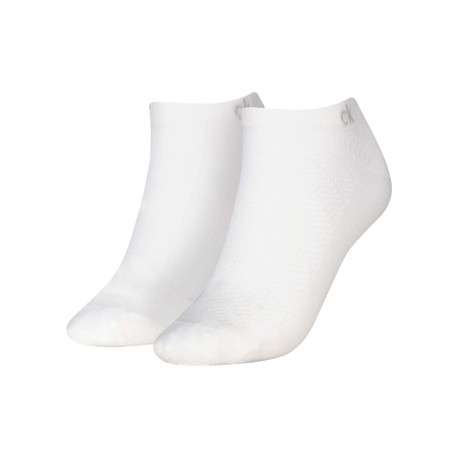 Lot de 2 paires de chaussettes blanches unies tailles basses