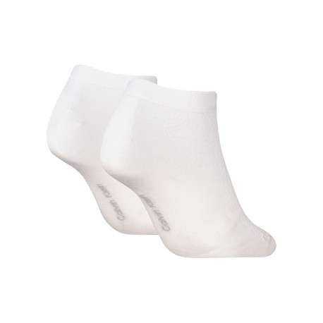 Lot de 2 paires de chaussettes blanches unies tailles basses - Image 2