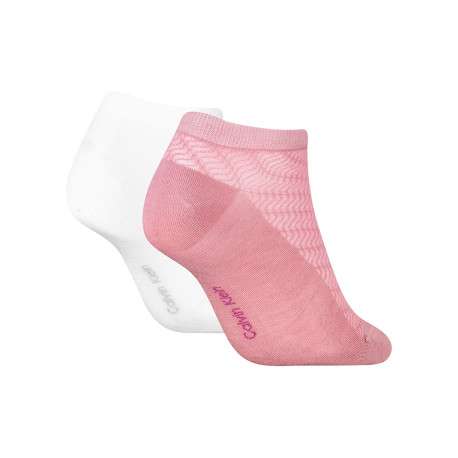 Lot de 2 paires de chaussettes multicolores unies tailles basses - Image 2