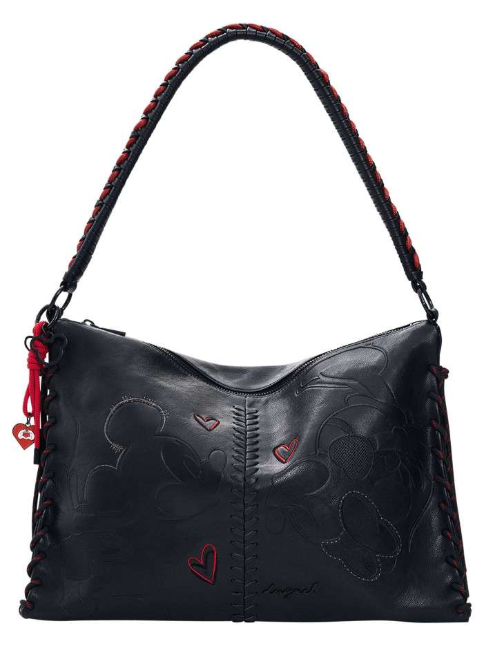 Sac porté épaule noir à...