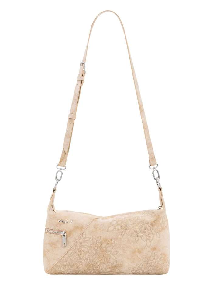 Sac porté épaule beige avec...