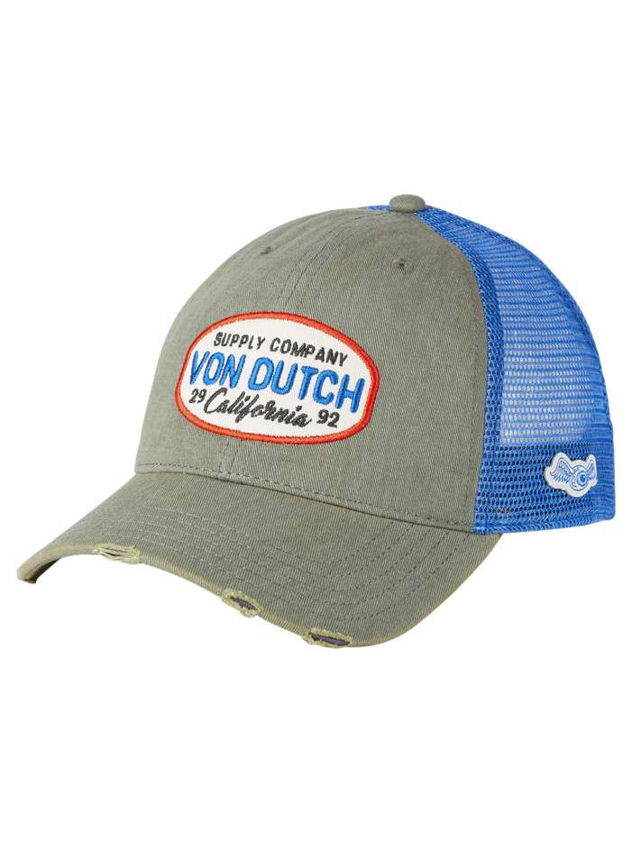 Casquette bleue unie avec...