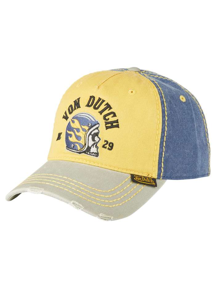 Casquette en coton jaune...